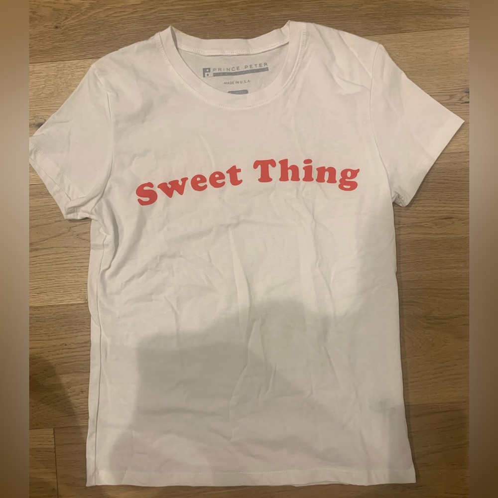 NWT Prince Peter Collection Sweet Thing White Cotton Shirt